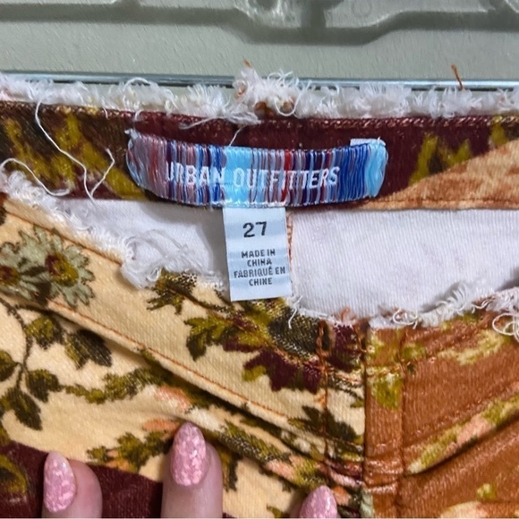 URBAN OUTFITTERS SZ 27 UO Velvet Ruched V-Front Pant - Picture 5 of 7